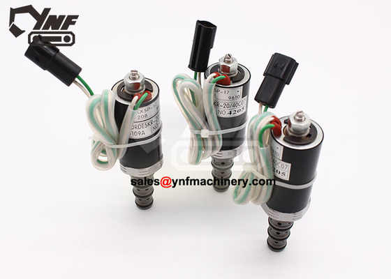 ซื้อ SK200 ไฮดรอลิกโซลินอยด์วาล์วสำหรับรถขุด Kobelco YN35V00018F1 online manufacture