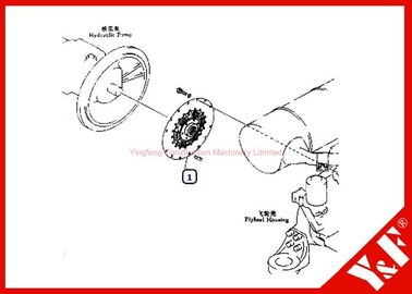 ซื้อ Customized Komatsu Excavator Parts PC200-6 Damper 20Y-01-11112 6D102 Engine online manufacture
