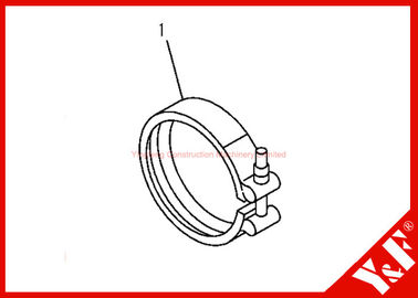 ซื้อ Komatsu Excavator Parts PC200-7 6732-81-8220  CLAMP 6D102 Engine online manufacture
