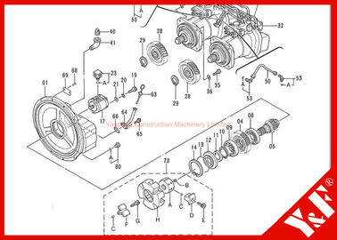 ซื้อ Hitachi Excavator Engine Drive coupling to Engine Flywheel Mounting Hydraulic Pump Shaft online manufacture