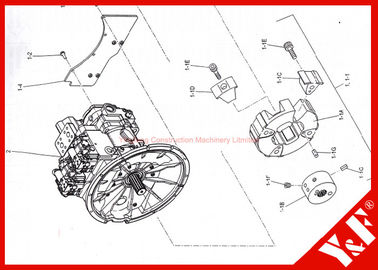 ซื้อ Kobelco Excavator Coupling LS30P01063S004 LS30P01063S003 Fix SK460-8 Excavator online manufacture
