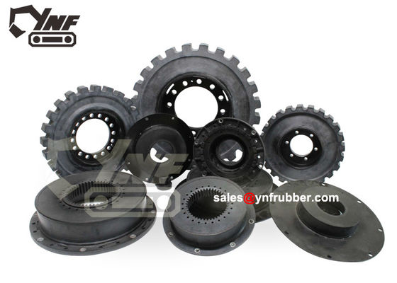 ซื้อ 314x46T ข้อต่อสำหรับชิ้นส่วนอะไหล่รถขุดด้วยพลาสติก / เหล็กข้อต่อยางยืดหยุ่นด้านล่างข้อต่อปั๊มยืดหยุ่น online manufacture