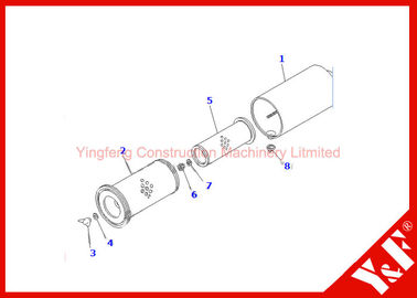 ซื้อ High Precision Excavator Spare Parts Engine Air Cleaner 6732 - 81 - 7210 600 - 181 - 6050 600 - 181 - 6540 online manufacture