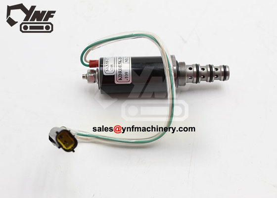 Mild Steel Kobelco 2436U1240F1 Solenoid Valve สำหรับชิ้นส่วนรถขุด