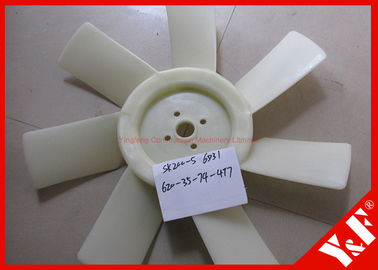 OEM Kato Kobelco SK200-5 6D31 ME018185 เครื่องยนต์รถขุดอะไหล่เครื่องยนต์พลาสติกพัดลมระบายความร้อนใบมีด